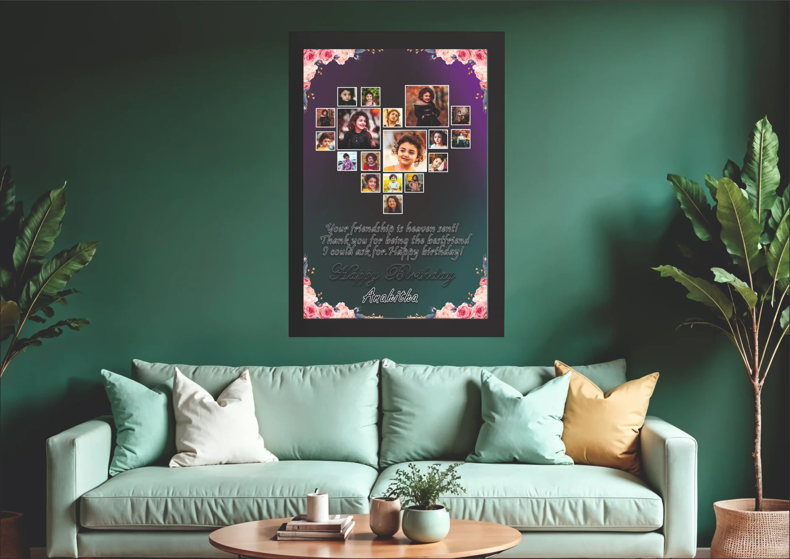 happy birthday 20 bk Happy Birthday 25 Photo Frame - Image 1