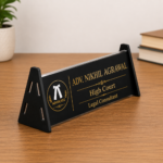 Acrylic Desk Name Plate With Stand